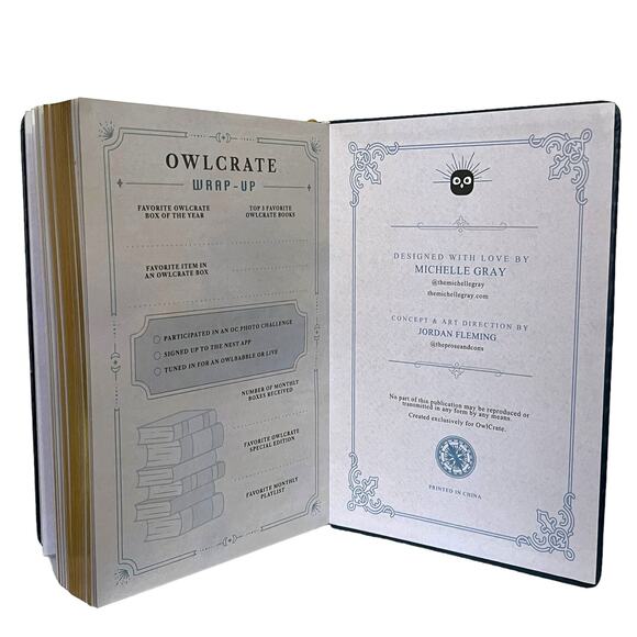 OwlCrate Annual Reading Planner Undated - November 2023 "Perilous Travels" - Picture 11 of 15